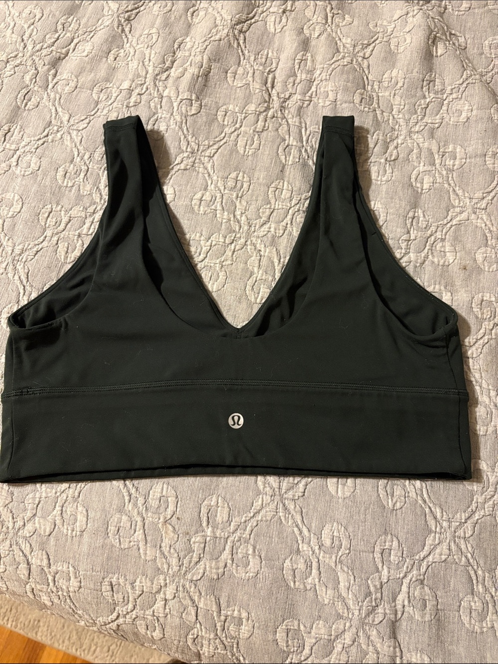 lululemon athletica Green V-Neck Wireless Sports Bralette